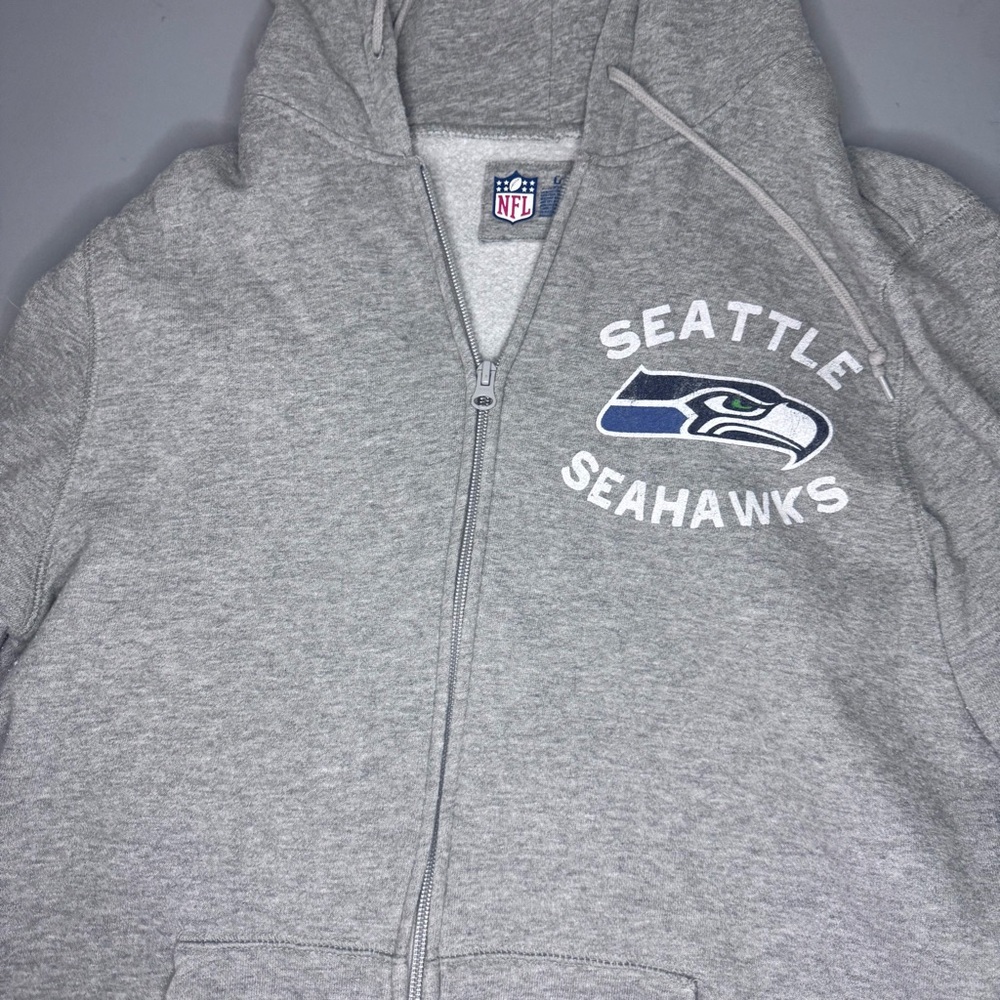 NFL Seattle Seahawks Kids Gray Zip-Up Hoodie